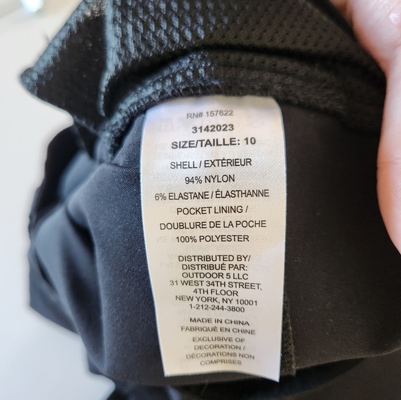 Eddie Bauer Rainier Capri Pants Cropped Pants Black Hiking Activewear Womens 10 - Picture 11 of 13